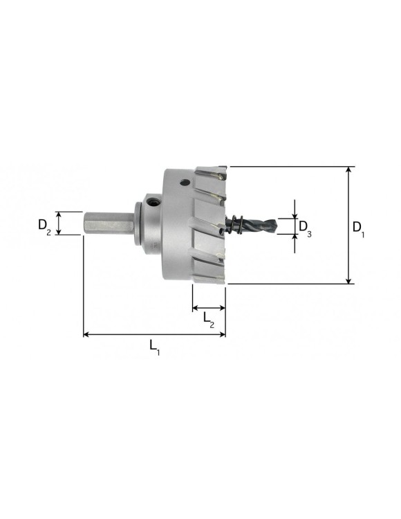 FI 90 x 30 mm Otwornica TCT