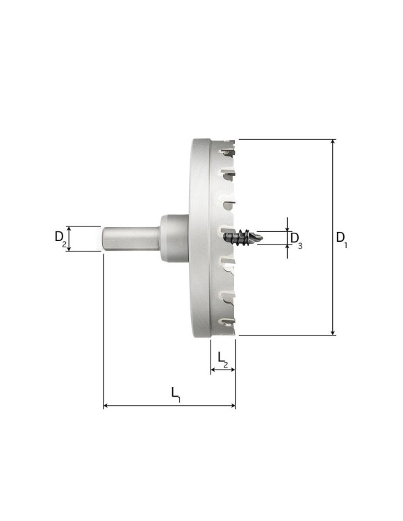 FI 95 x 12 mm Otwornica TCT