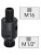 Adapter Czop Przejściówka z Gwintu M16 na 1/2