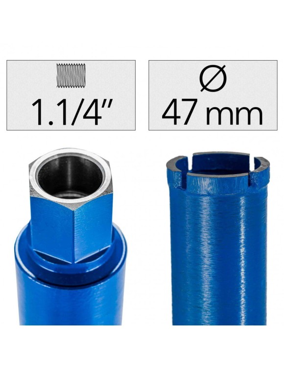 Fi 47 x 450 mm Wiertło Diamentowe 1.1/4"