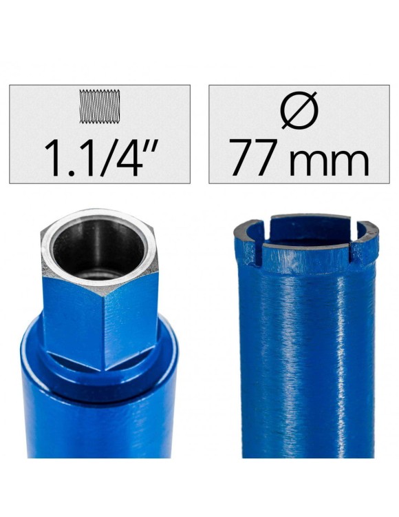 Fi 77 x 450 mm Wiertło Diamentowe 1.1/4"