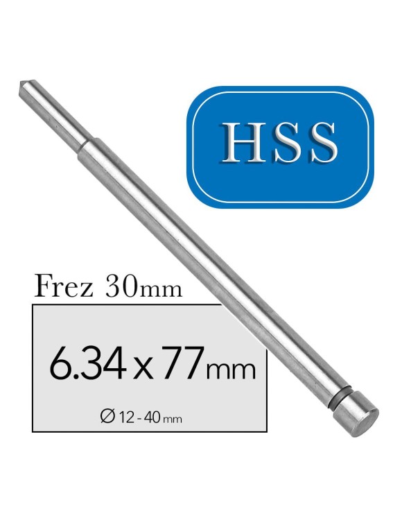 6,34 x 77 mm Pilot do wiertła trepanacyjnego HSS [30mm]