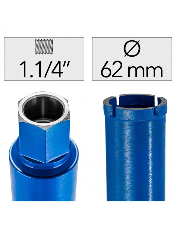 Fi 62 x 450 mm Wiertło Diamentowe 1.1/4"