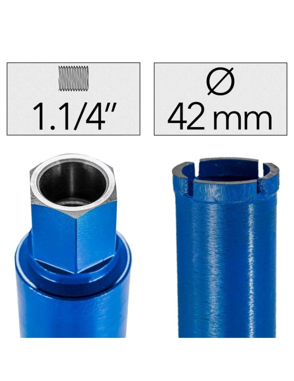 Fi 42 x 450 mm Wiertło Diamentowe 1.1/4"