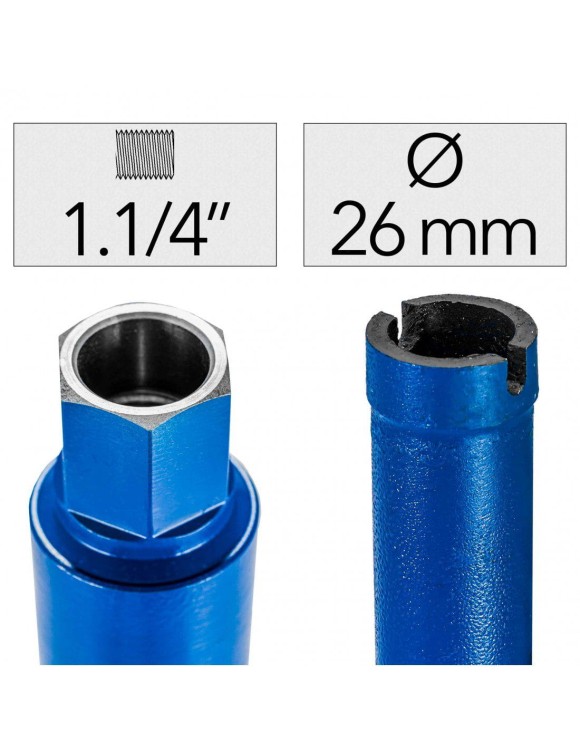 Fi 26 x 450 mm Wiertło Diamentowe 1.1/4"