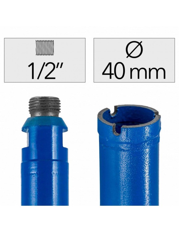 Fi 40 x 450 mm Wiertło Diamentowe 1/2"