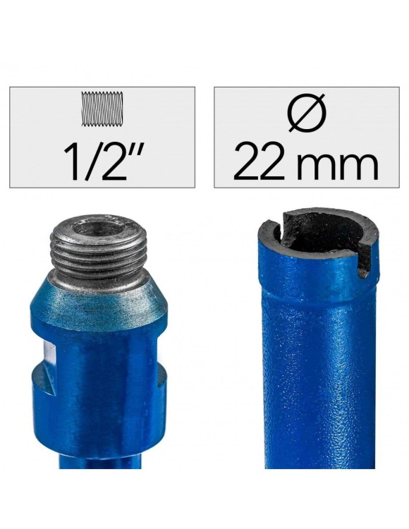 Fi 22 x 450 mm Wiertło Diamentowe 1/2"