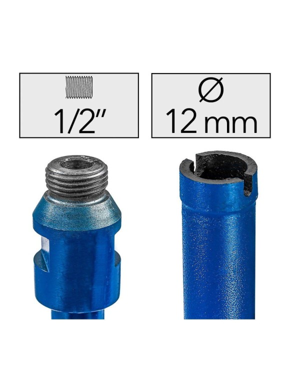 Fi 12 x 450 mm Wiertło Diamentowe 1/2"