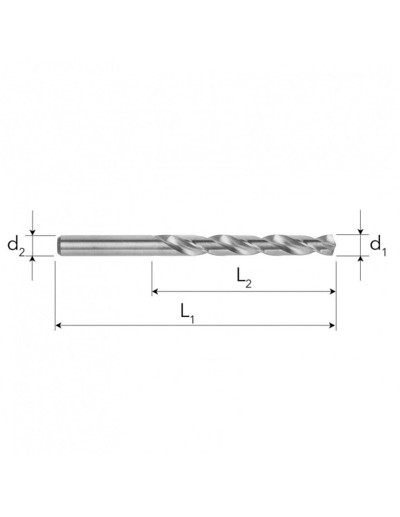 FI 7,5 x 109/69 Wiertło do metalu HSS DIN 338 NWKa Standard