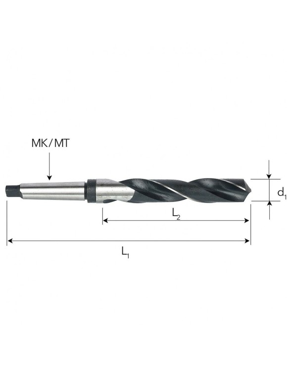 FI 38,5 mm Wiertło Do Metalu NWKc HSSE Co5 DIN 345 Stożek Morse'a MT4 Professional