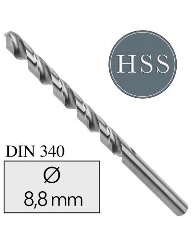 FI 8,8 x 175/115 Wiertło do metalu HSS DIN 340 NWKb Standard