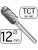 12 mm Pilnik Obrotowy WRC TCT Walcowy Zaokrąglony Professional