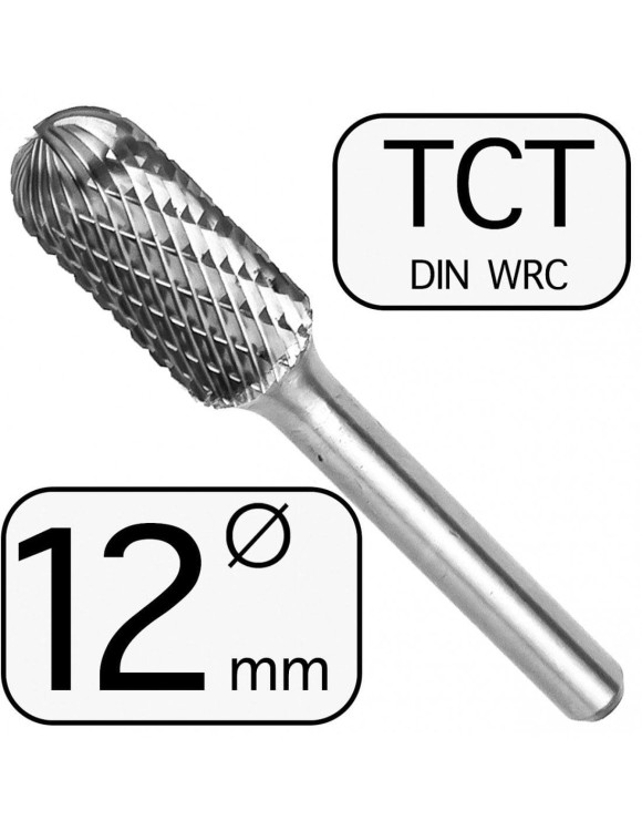 12 mm Pilnik Obrotowy WRC TCT Walcowy Zaokrąglony Professional