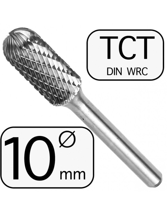 10 mm Pilnik Obrotowy WRC TCT Walcowy Zaokrąglony Professional