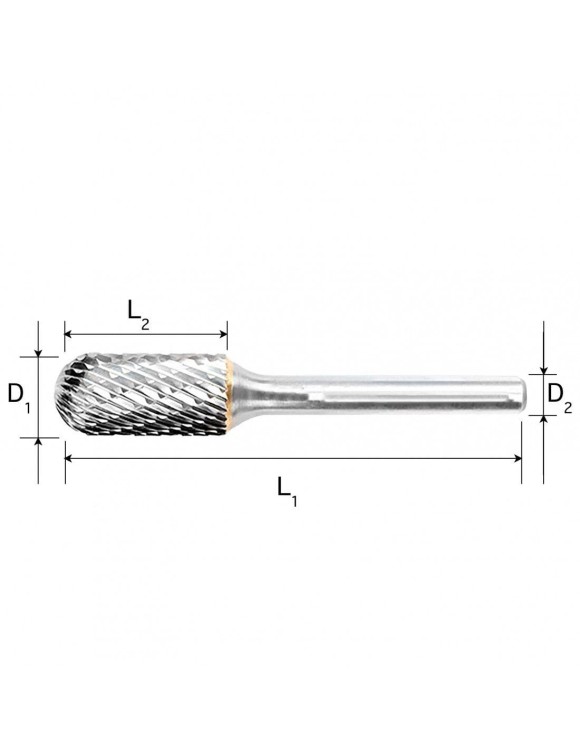 10 mm Pilnik Obrotowy WRC TCT Walcowy Zaokrąglony Professional