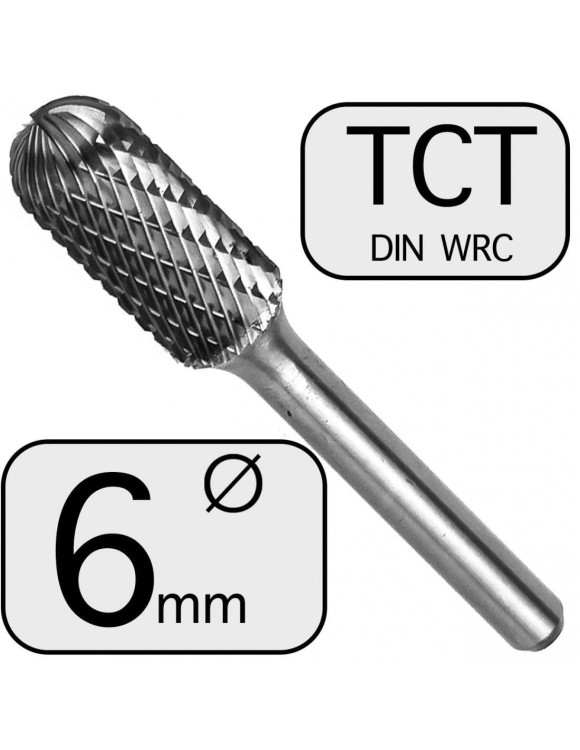 6 mm Pilnik Obrotowy WRC TCT Walcowy Zaokrąglony Professional