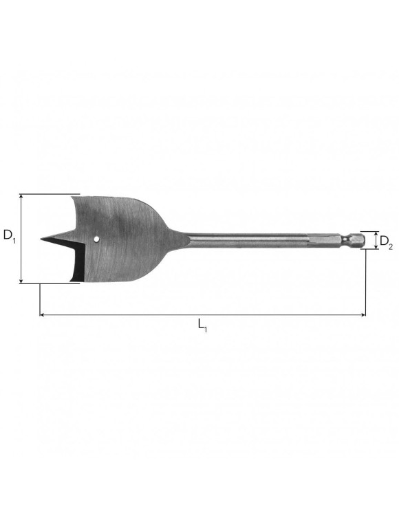 24 x 150 mm Wiertło łopatkowe do drewna Professional