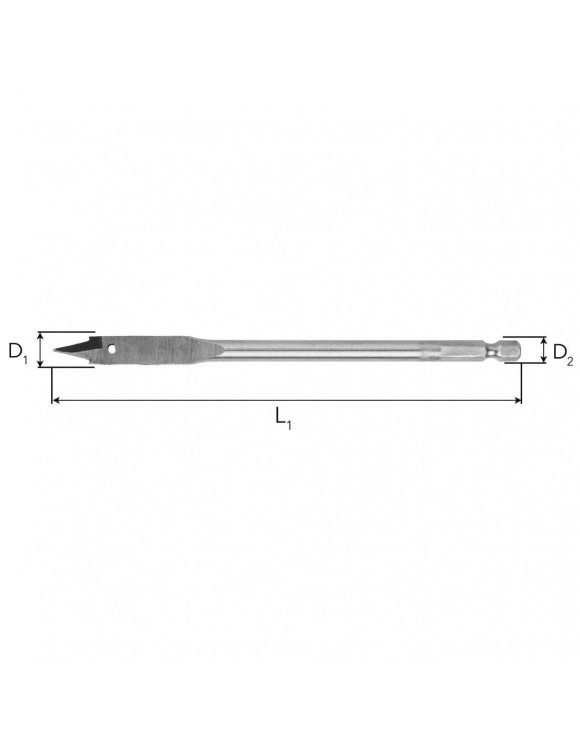 8 x 150 mm Wiertło łopatkowe do drewna Professional