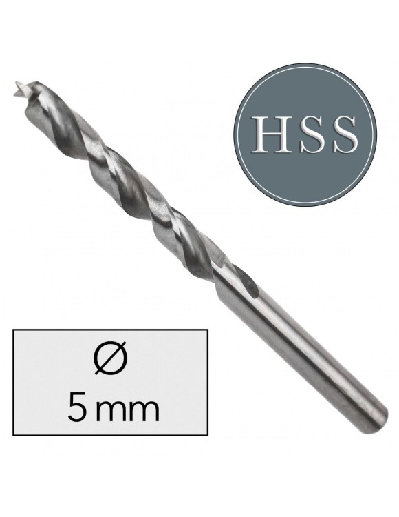 FI 5 mm Wiertło do drewna HSS Professional