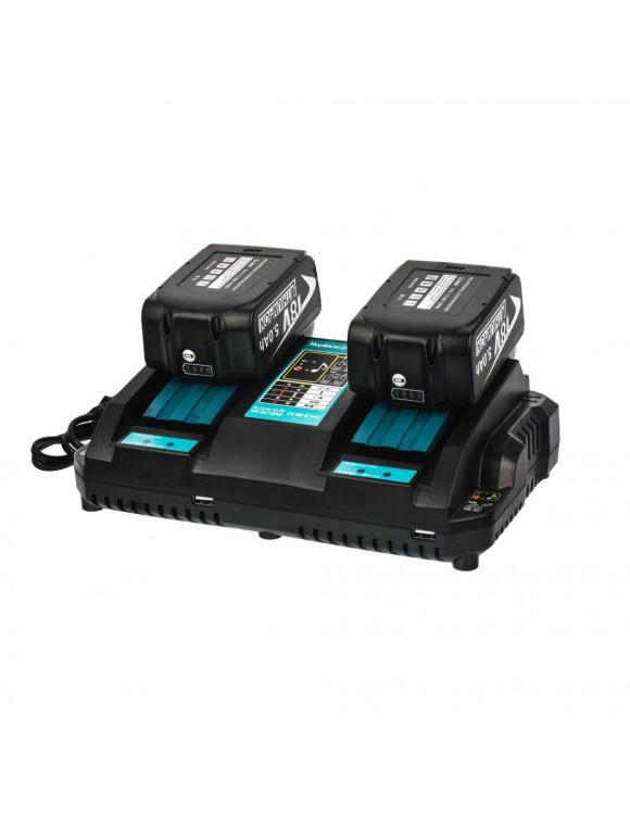 Podwójna ładowarka do akumulatorów Li-ion 4A 7,2 - 18 V