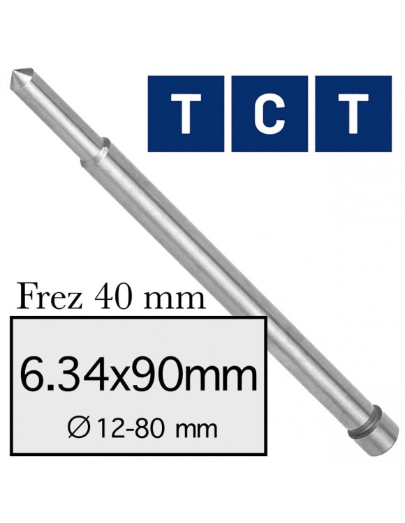6,34x90mm Pilot do wiertła trepanacyjnego TCT [40mm]