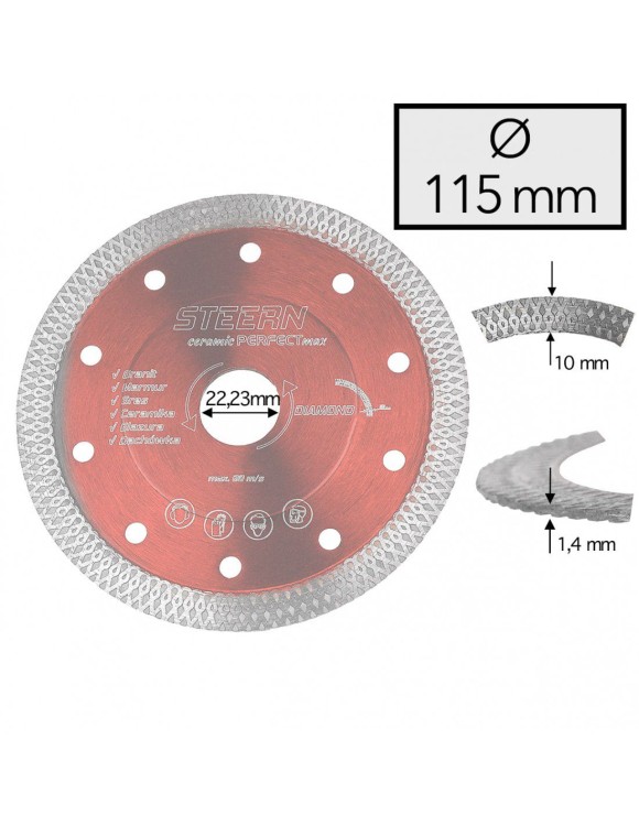 115 x 22,23 mm Tarcza diamentowa Ceramic STEERN