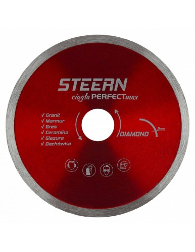 180 x 25,4 mm Tarcza diamentowa gładka STEERN