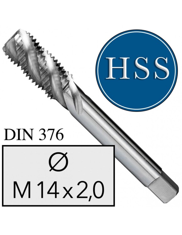 M14x2,0 Gwintownik Maszynowy HSS DIN 376 Skrętny