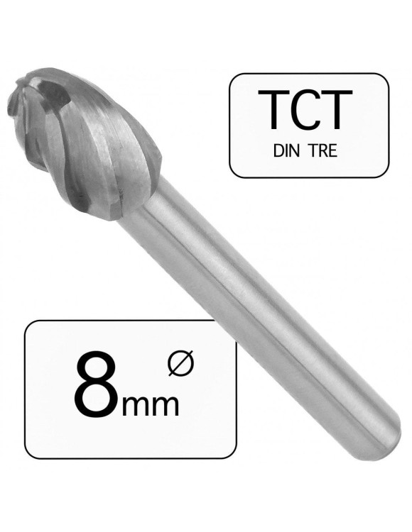 8 mm Pilnik Obrotowy TRE Owalny Aluminium