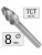 8 mm Pilnik Obrotowy RBF Ostrołukowy Aluminium