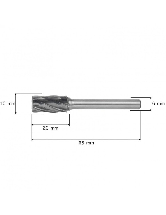 10 mm Pilnik Obrotowy ZYB Walcowy Aluminium