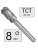 8 mm Pilnik Obrotowy ZYB Walcowy Aluminium