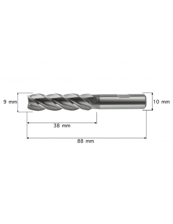 9 x 38 mm Frez trzpieniowy HSSE Co8 długi