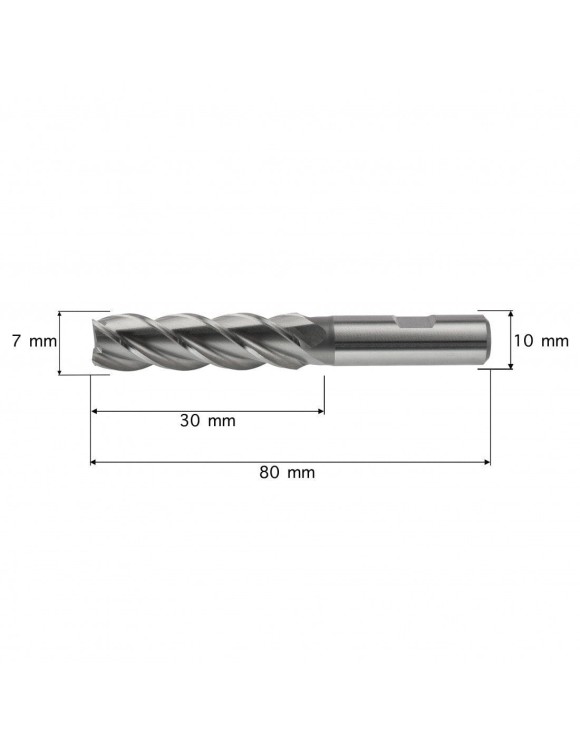 7 x 30 mm Frez trzpieniowy HSSE Co8 długi