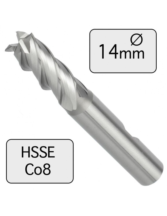 14 x 26 mm Frez trzpieniowy HSSE Co8 krótki