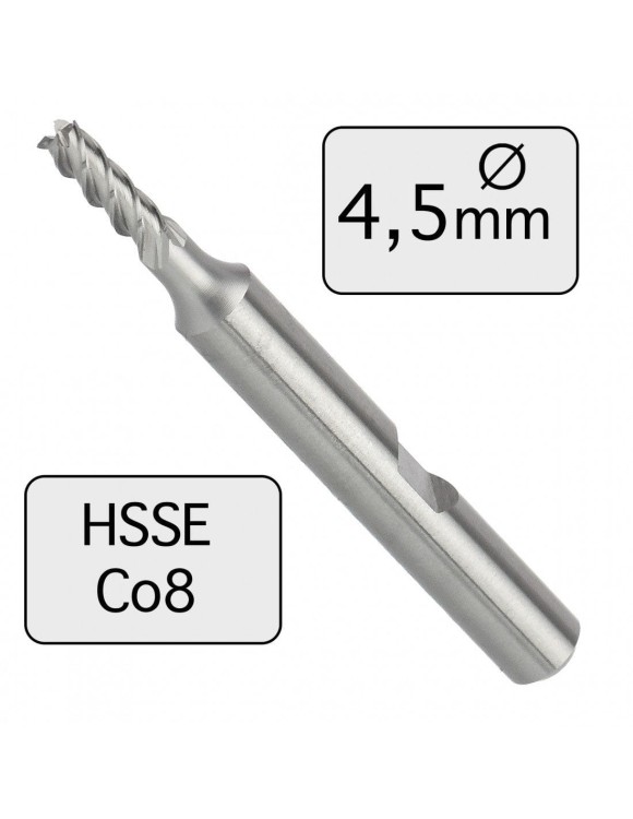 4,5 x 11 mm Frez trzpieniowy HSSE Co8 krótki