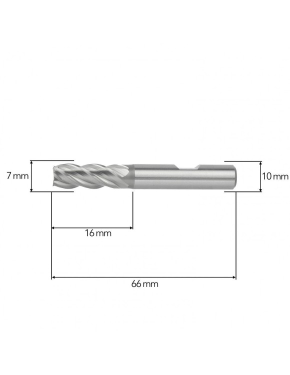 7 x 16 mm Frez trzpieniowy HSSE Co8 krótki