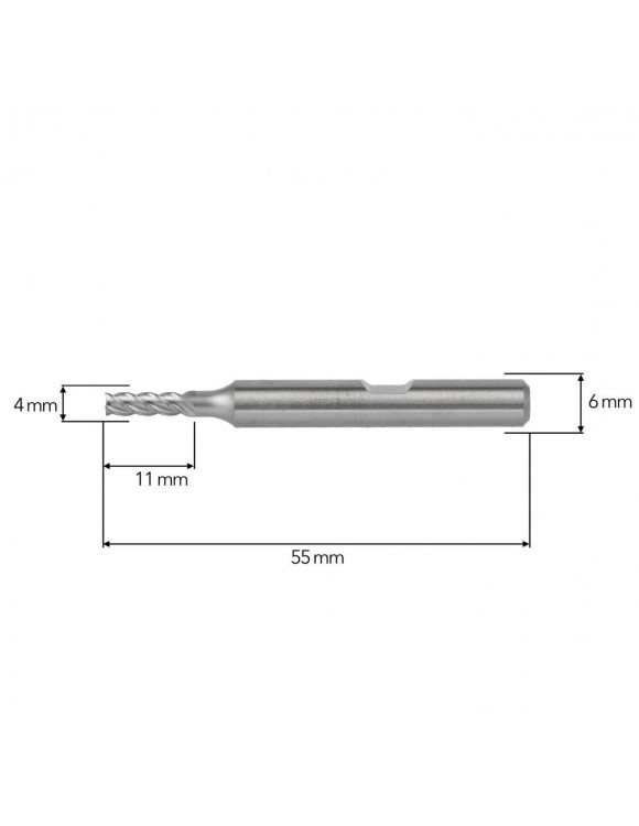 4 x 11 mm Frez trzpieniowy HSSE Co8 krótki