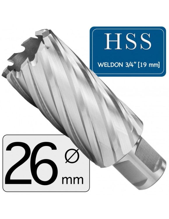 Fi 26 x 80 mm Frez Trepanacyjny HSS