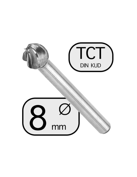 8 mm Pilnik Obrotowy KUD Kulisty Aluminium