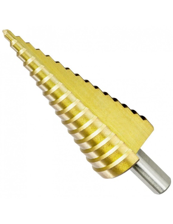 4-12 mm Wiertło stopniowe stożkowe HSS TIN Proste