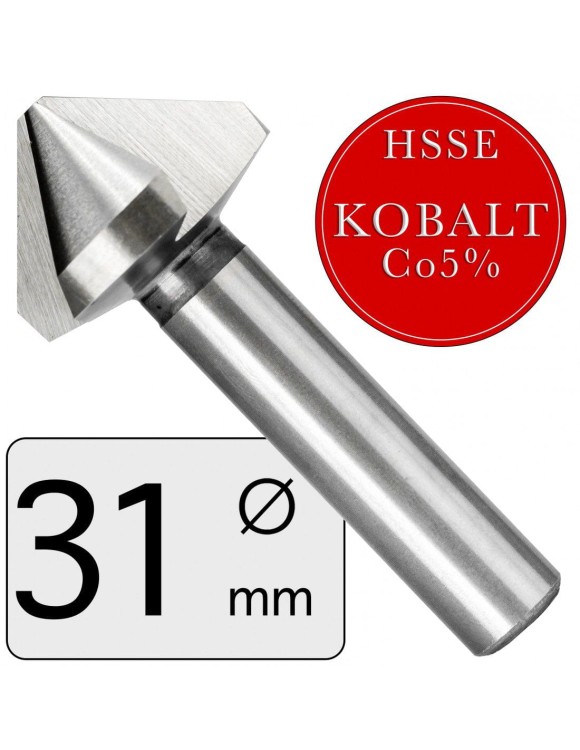 FI 31 mm Pogłębiacz fazownik stożkowy HSSE DIN 335