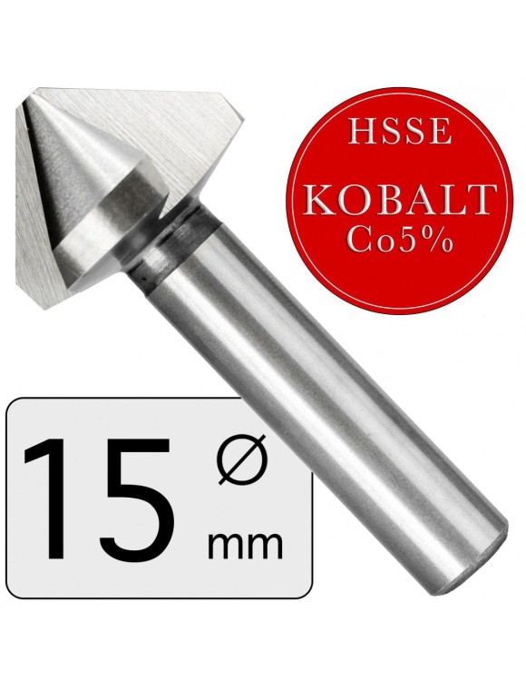 FI 15 mm Pogłębiacz fazownik stożkowy HSSE DIN 335
