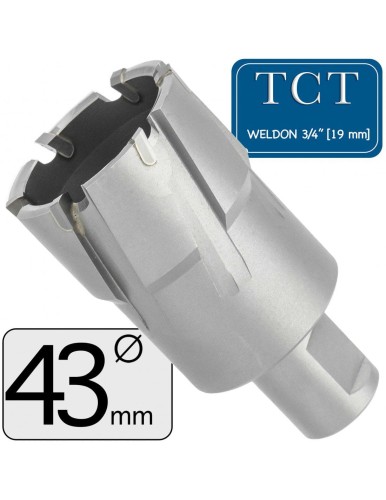 Fi 43 x 40 mm Frez Trepanacyjny TCT