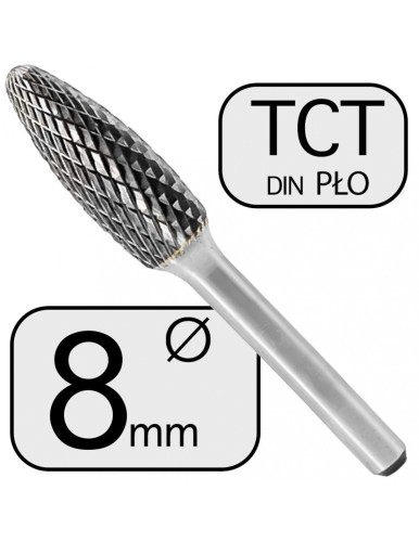8 mm Pilnik Obrotowy PŁO Płomień