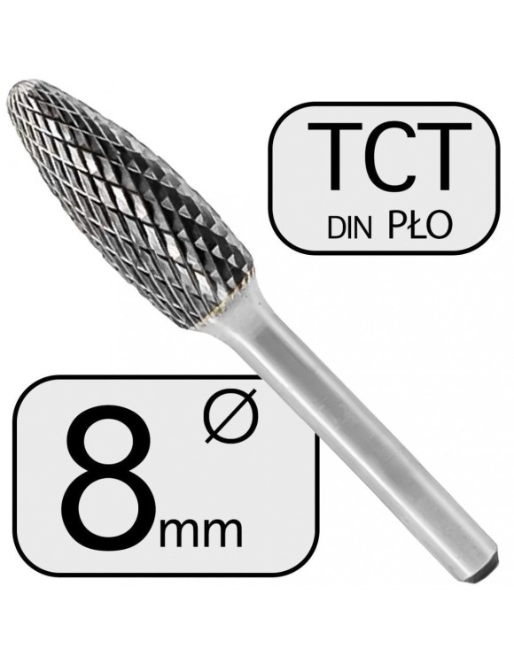 8 mm Pilnik Obrotowy PŁO Płomień