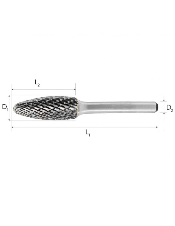 6 mm Pilnik Obrotowy PŁO Płomień