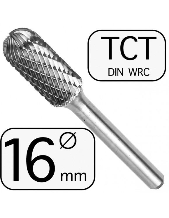 16 mm Pilnik Obrotowy HM zaokrąglony WRC